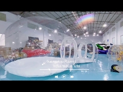 چادر پرفابلبال شفاف با تونل 2 متری 0.8 میلی متری PVC شفاف