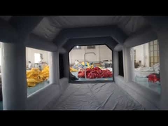 6m Long  Inflatable Spray Booth Paint Tent With PVC Tarpaulin Or Oxford Cloth Material
