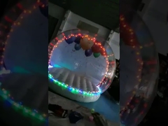 3M 4M گوی برفی بادی کریسمس PVC بزرگ، غرفه عکس با گوی برفی بادی