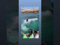 0.9mm PVC آب بازی تجهیزات آب پرفشاری اسلاید برای قایق های دریایی اندازه سفارشی پرفشاری اسکیت قایق