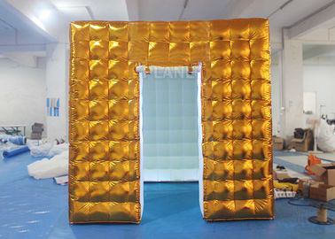 غرفه طلایی تورم بادی 2.5 X 2.5 X 2.5 M دو درب CE تایید شده است